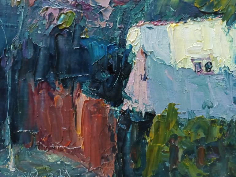 Original Documentary Landscape Painting by Frederick Hurd