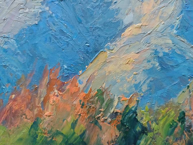 Original Documentary Landscape Painting by Frederick Hurd