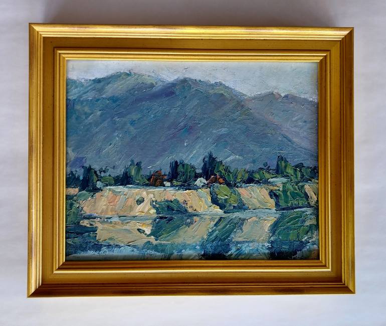 Original Documentary Landscape Painting by Frederick Hurd