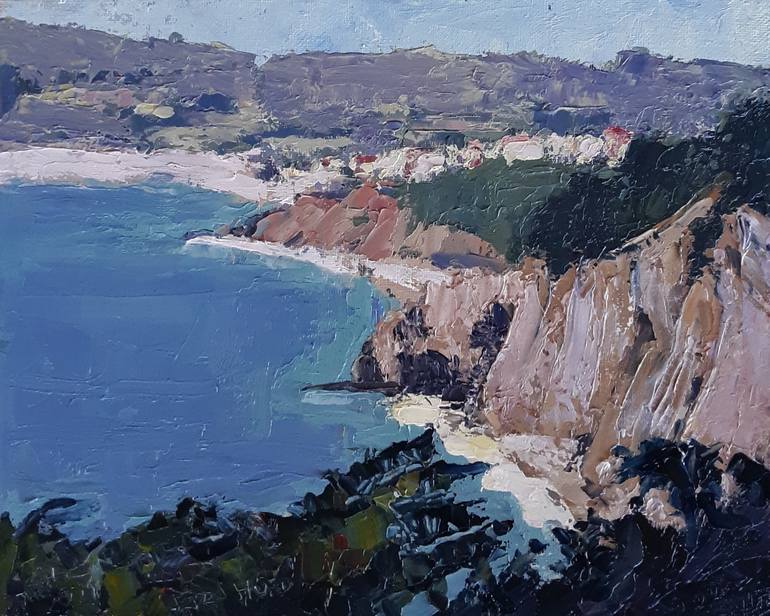 Original Beach Painting by Frederick Hurd