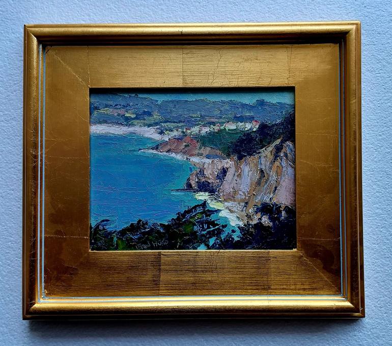 Original Documentary Beach Painting by Frederick Hurd