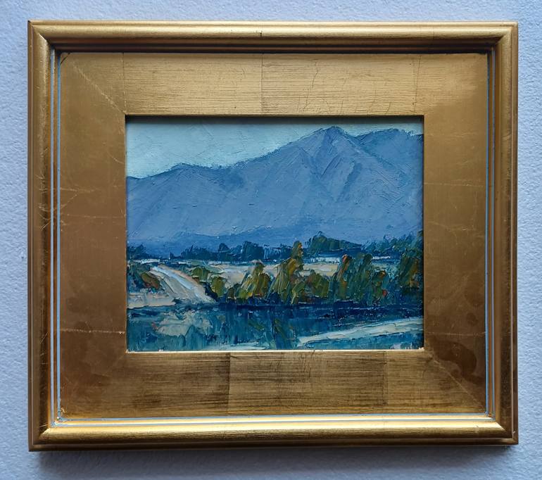 Original Documentary Landscape Painting by Frederick Hurd