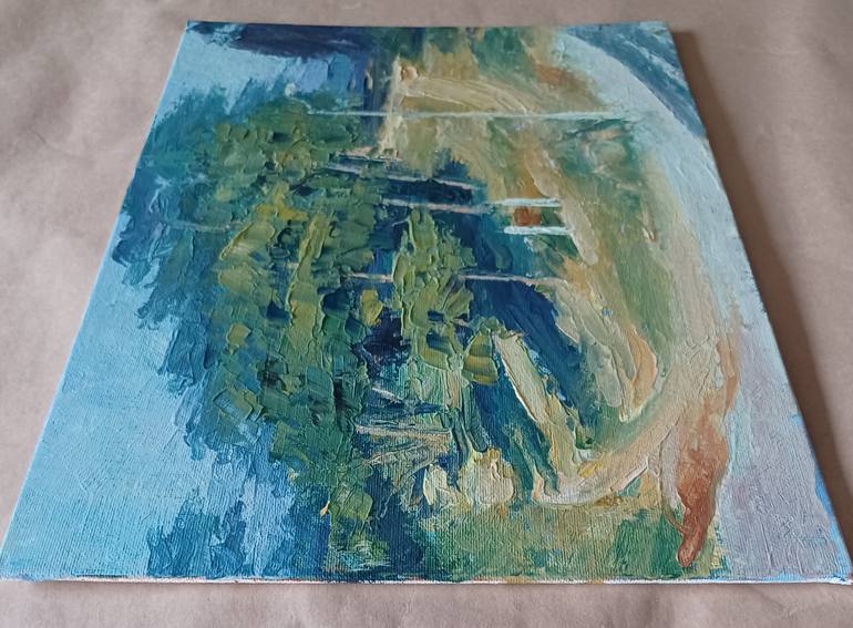 Original Documentary Landscape Painting by Frederick Hurd