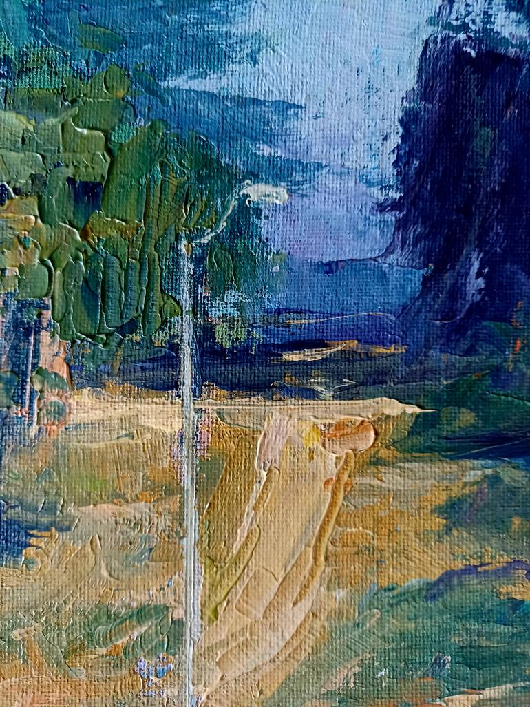 Original Documentary Landscape Painting by Frederick Hurd