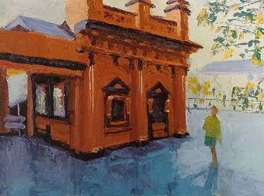 Original Architecture Paintings by Frederick Hurd