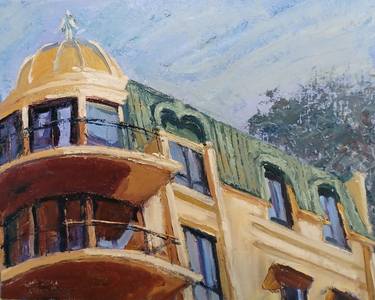 Original Documentary Architecture Paintings by Frederick Hurd