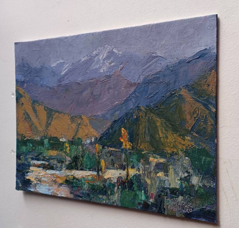 Original Documentary Landscape Painting by Frederick Hurd