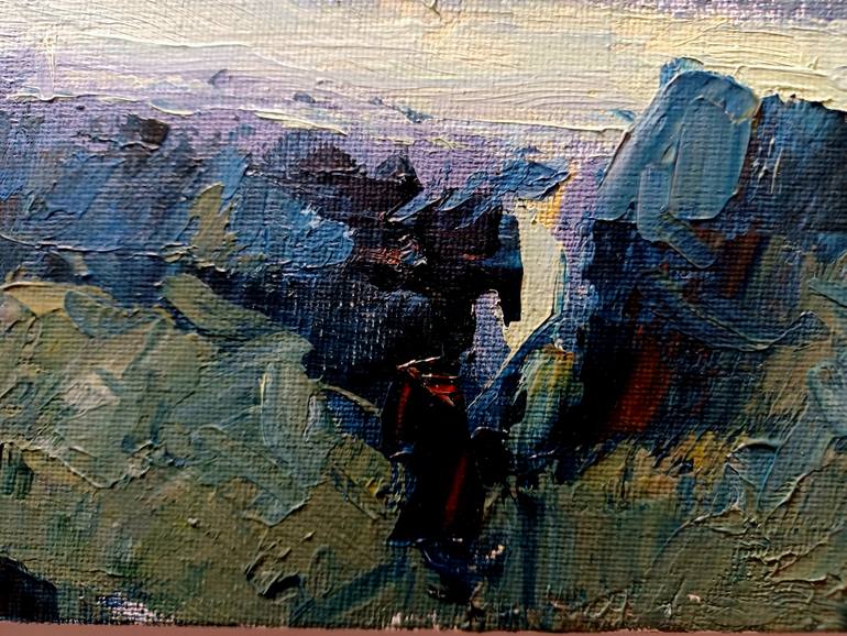 Original Documentary Landscape Painting by Frederick Hurd