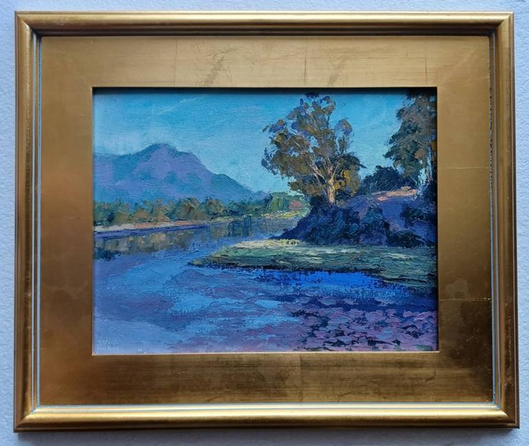 Original Documentary Landscape Painting by Frederick Hurd