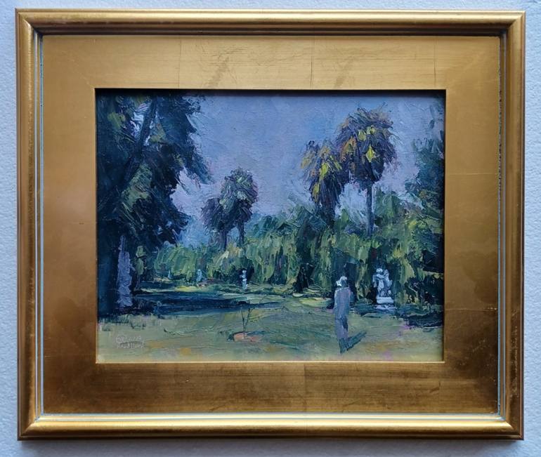 Original Documentary Landscape Painting by Frederick Hurd