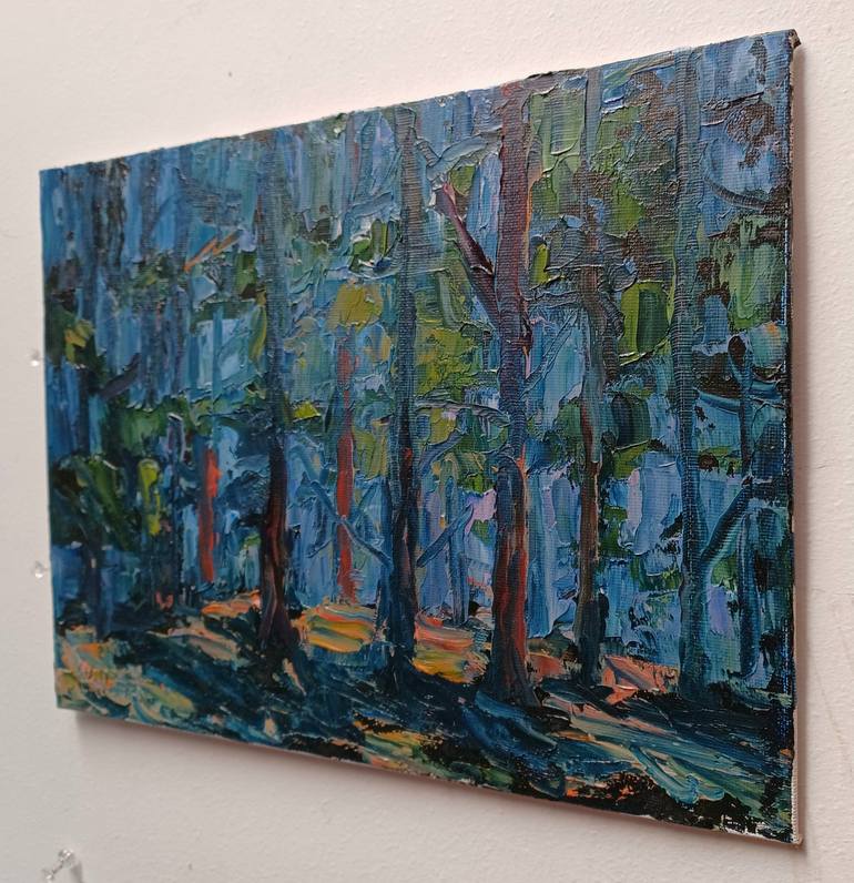 Original Abstract Expressionism Landscape Painting by Frederick Hurd