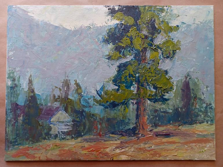 Original Documentary Landscape Painting by Frederick Hurd