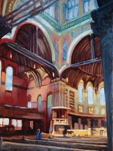 Original Architecture Paintings by Frederick Hurd