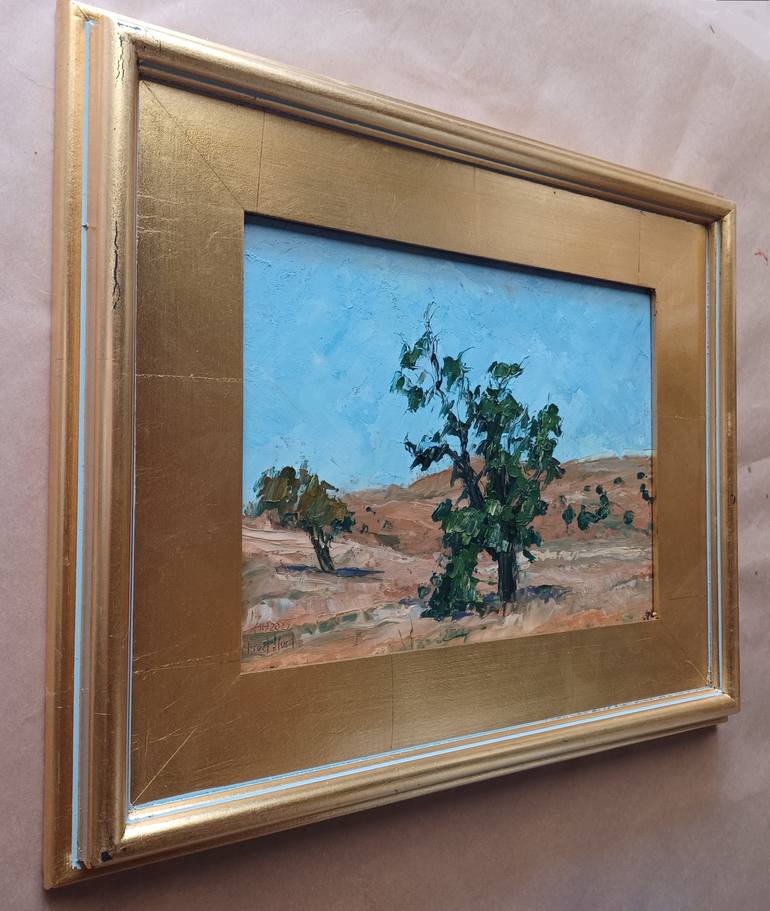 Original Documentary Landscape Painting by Frederick Hurd
