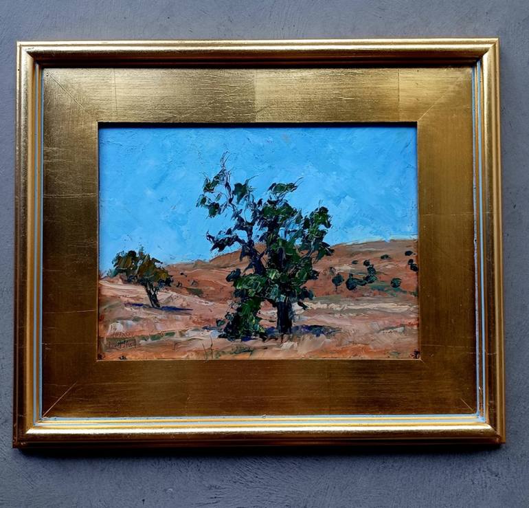 Original Documentary Landscape Painting by Frederick Hurd