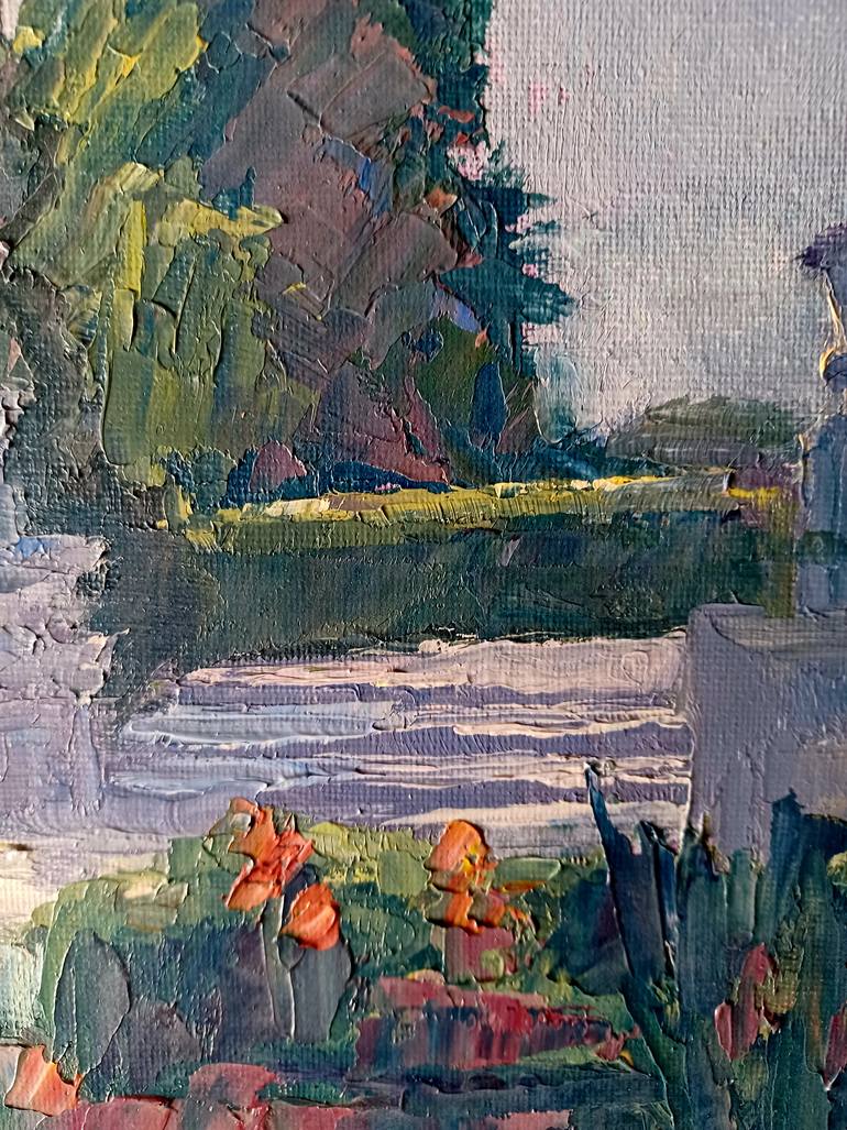 Original Documentary Garden Painting by Frederick Hurd