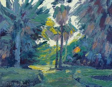 Original Impressionism Tree Paintings by Frederick Hurd