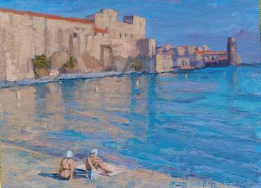 Original Impressionism Beach Paintings by Frederick Hurd
