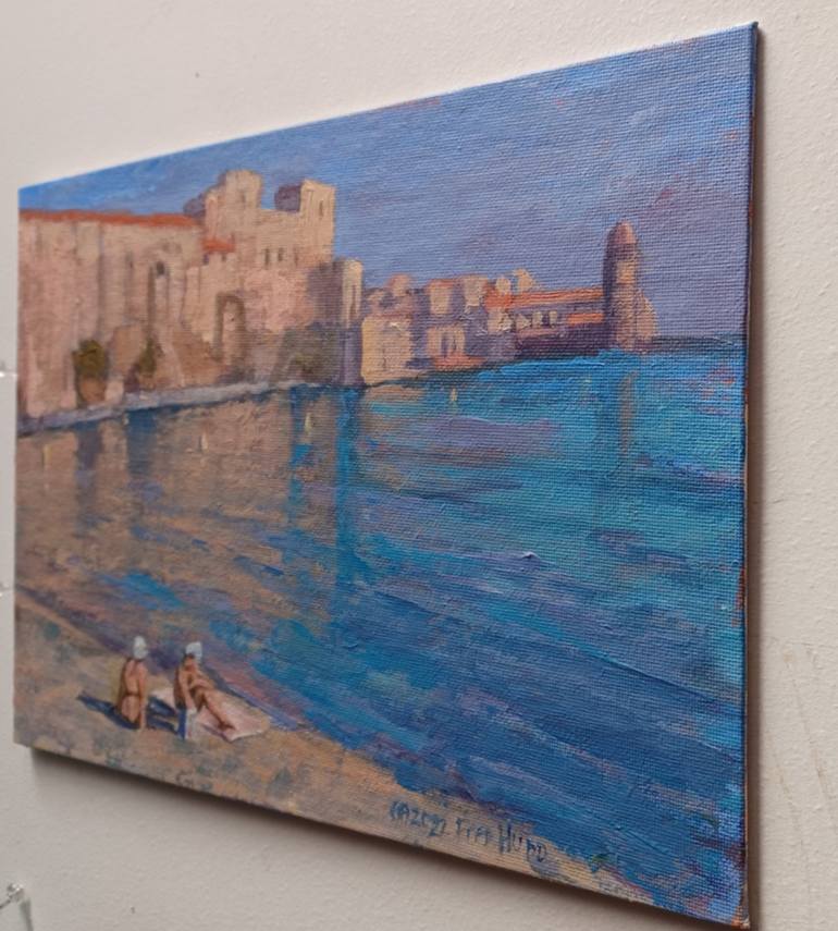 Original Documentary Beach Painting by Frederick Hurd