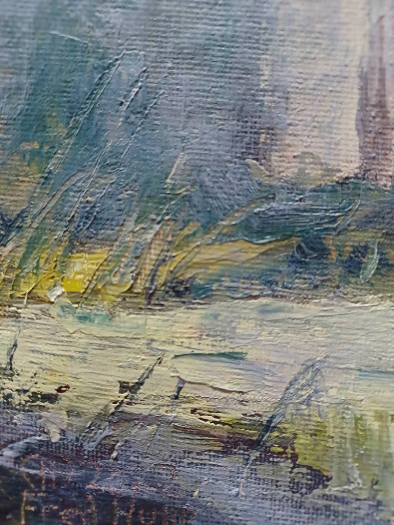 Original Conceptual Landscape Painting by Frederick Hurd