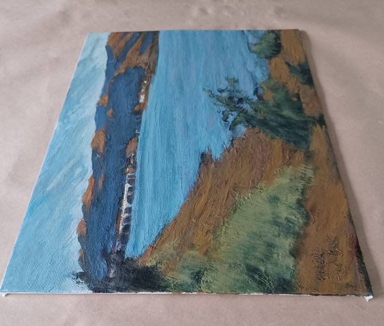Original Documentary Water Painting by Frederick Hurd