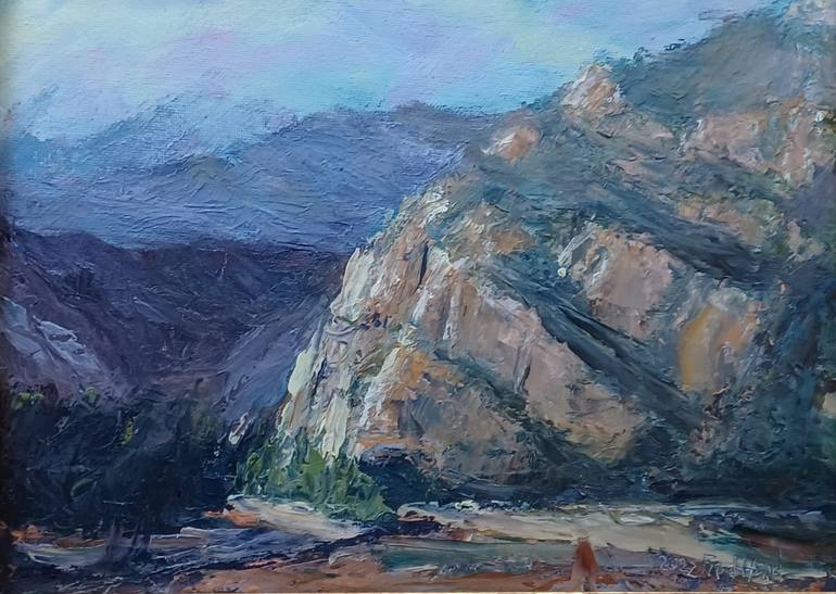 Original Expressionism Landscape Painting by Frederick Hurd