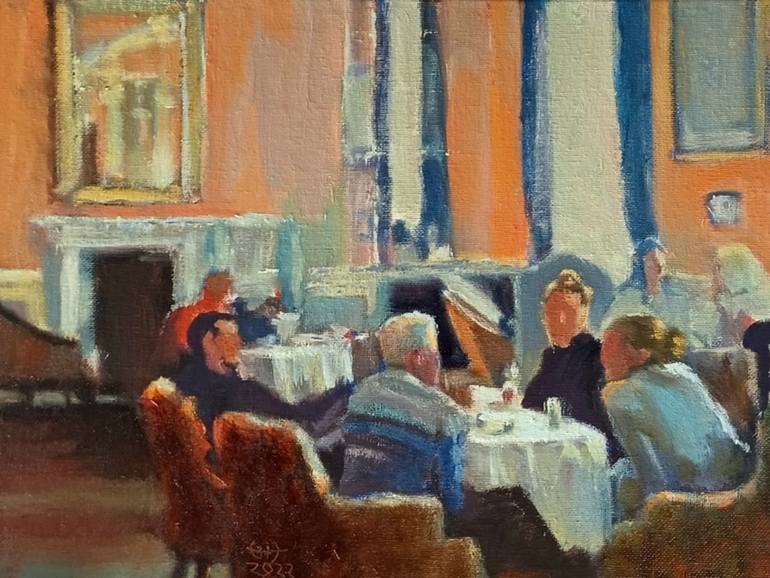 The Conversation Painting by Frederick Hurd | Saatchi Art Ireland