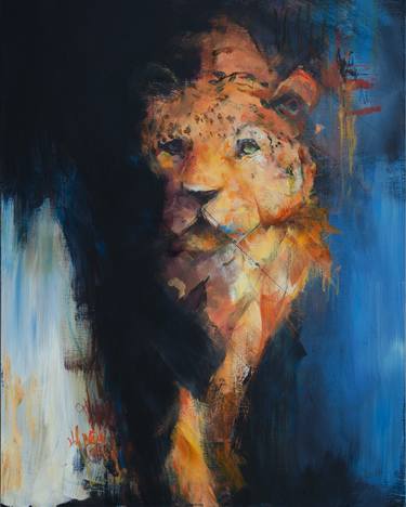 Original Abstract Animal Paintings by Nancy Long