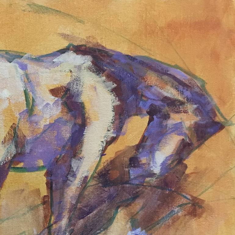 Original Modern Horse Painting by Nancy Long