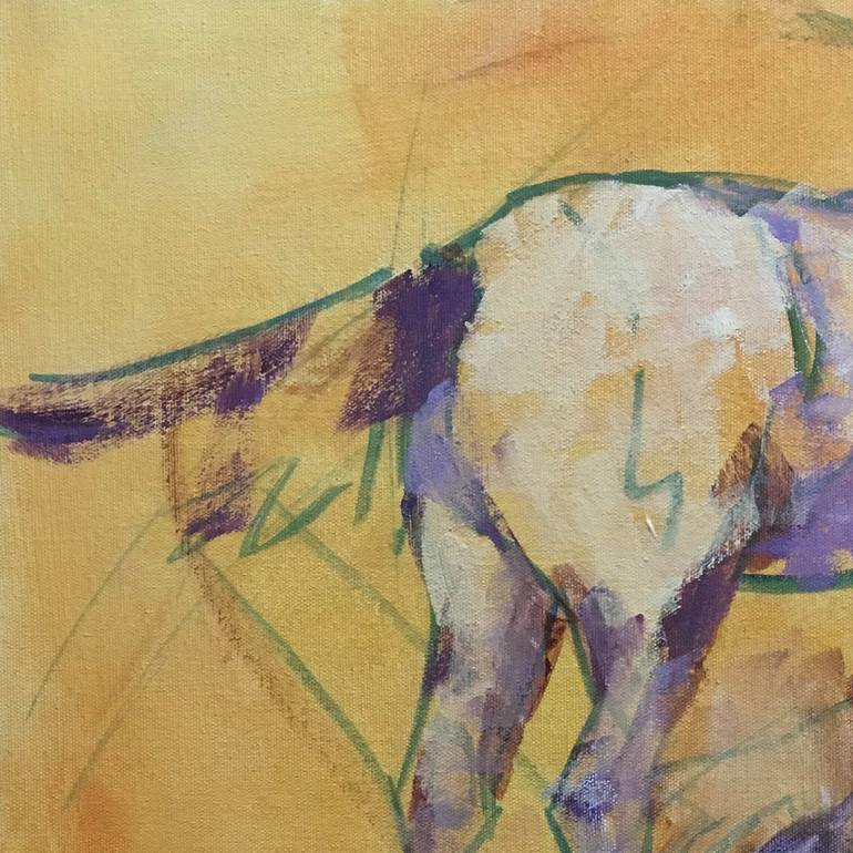 Original Modern Horse Painting by Nancy Long