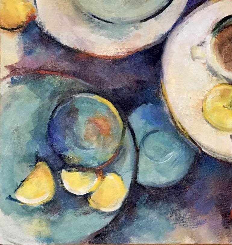 Original Abstract Still Life Painting by Nancy Long