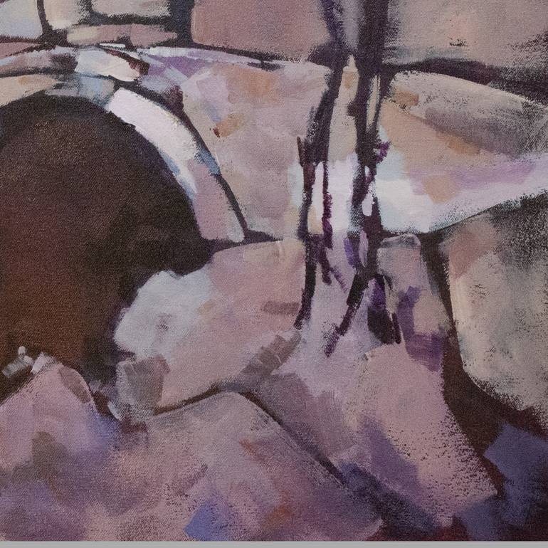Original Abstract Landscape Painting by Nancy Long