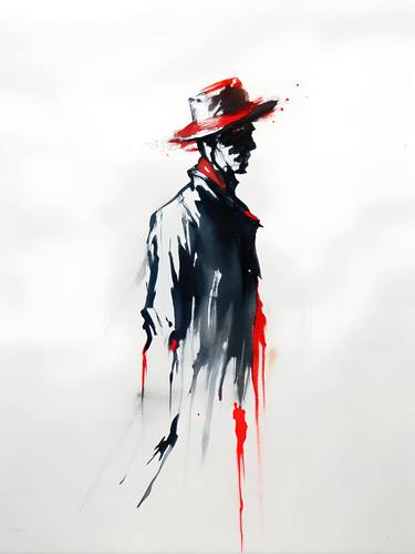 Original Abstract Expressionism Men Digital by Miguel Bruzual