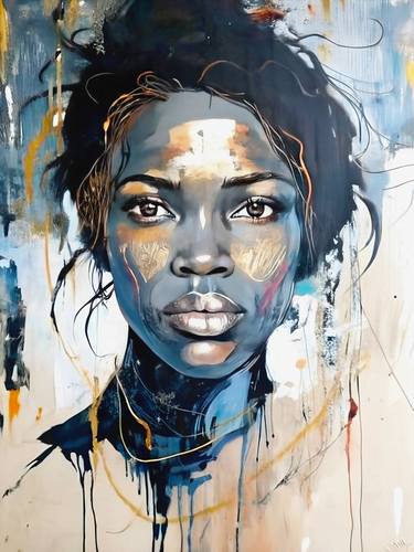 Original Contemporary Women Digital by Miguel Bruzual