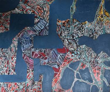 Original Fine Art Abstract Painting by Enrique Silvestre