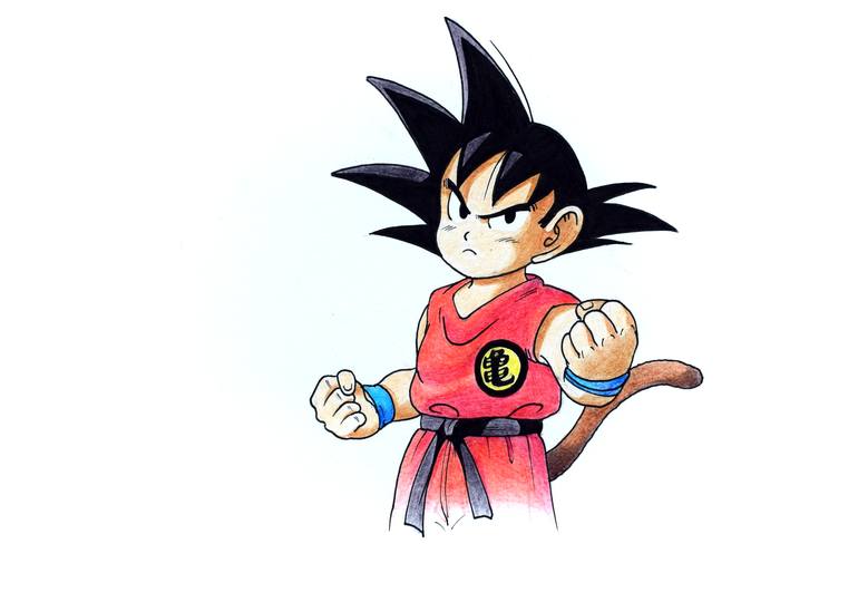 You Can Own This Original Dragon Ball Z Animation Drawing of Goku