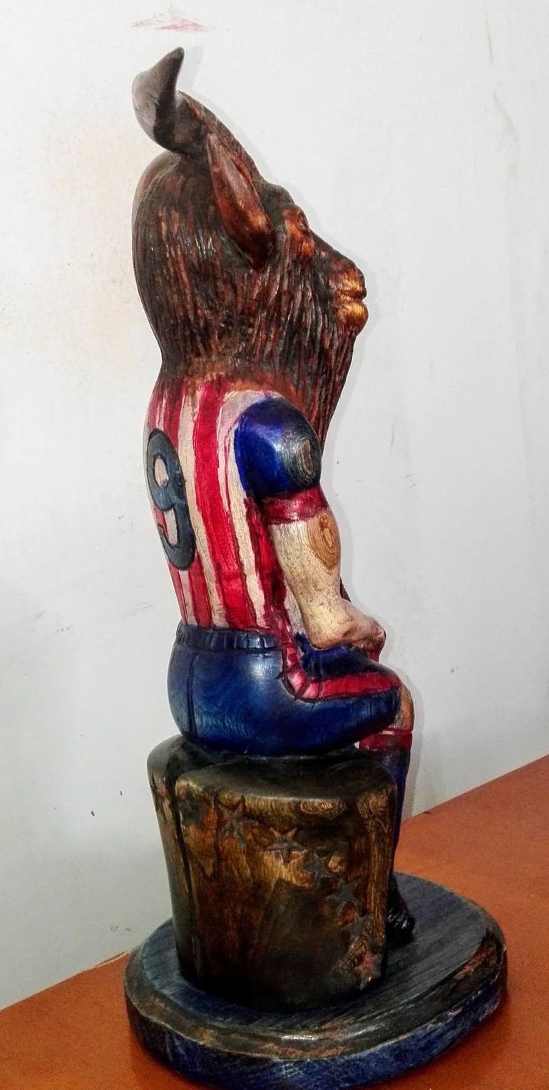 Original Figurative Animal Sculpture by Eufemio Lopez