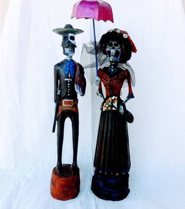Original Fine Art Popular culture Sculpture by Eufemio Lopez