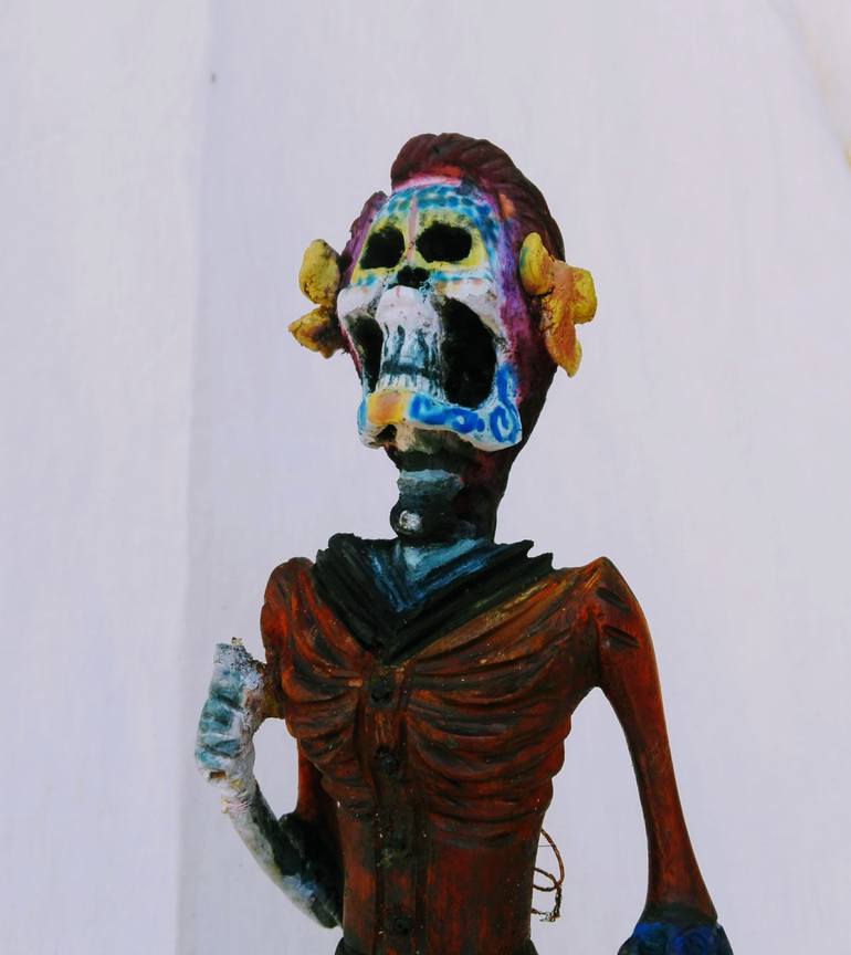 Original Folk Pop Culture/Celebrity Sculpture by Eufemio Lopez