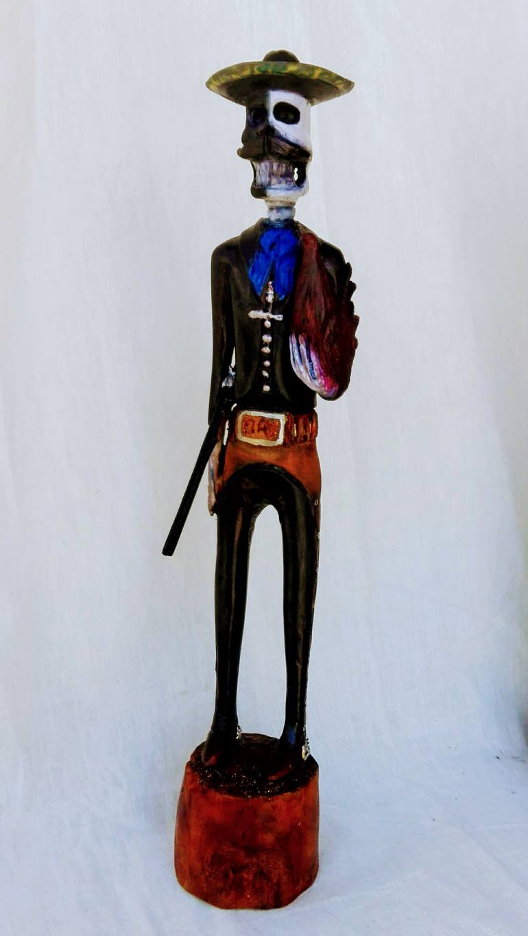 Original Folk Pop Culture/Celebrity Sculpture by Eufemio Lopez