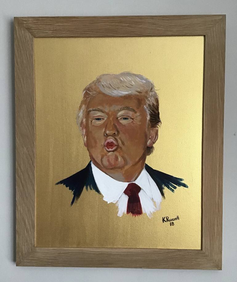 trump Painting by Kurt Russell | Saatchi Art