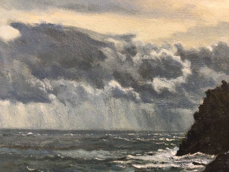 Original Figurative Seascape Painting by Mark Mclaughlin