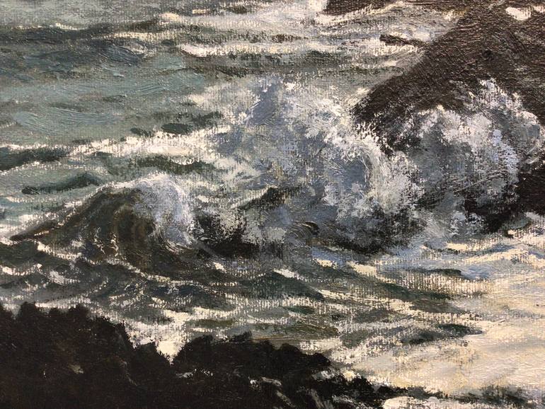 Original Figurative Seascape Painting by Mark Mclaughlin