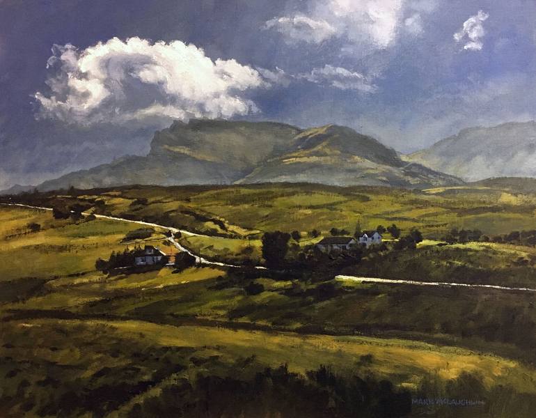 Original Landscape Painting by Mark Mclaughlin | Figurative Art on Other | Towards The Old Man of Stor. Isle of Skye