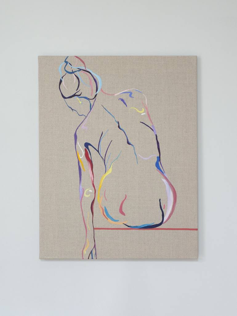 Original Contemporary Nude Painting by Helen Stotesworthy