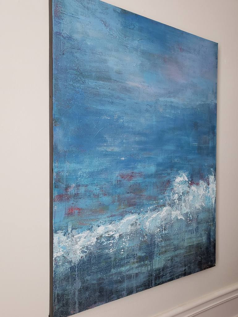 Original Abstract Seascape Painting by Laurie Henry