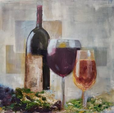 Original Fine Art Food & Drink Painting by Laurie Henry