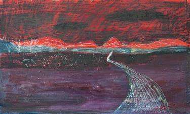 Original Abstract Landscape Painting by Gergana Balabanova