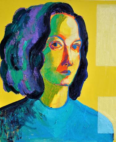 Print of Expressionism Portrait Paintings by Gergana Balabanova