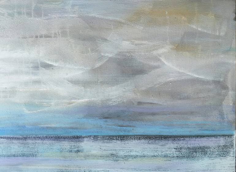 Original Abstract Seascape Painting by Gergana Balabanova